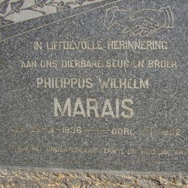 MARAIS Philippus Wilhelm 1936-1952