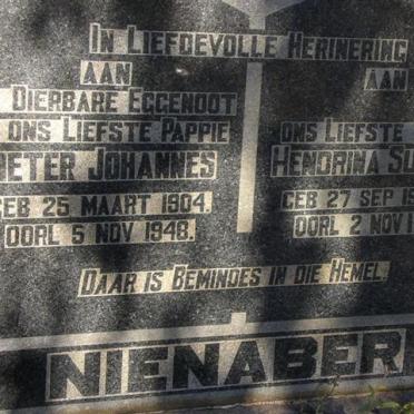 NIENABER Pieter Johannes 1904-1948 &amp; Hendrina Susanna 1903-1991