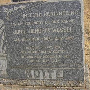 NOLTE Jurie Hendrik Wessel 1881-1952