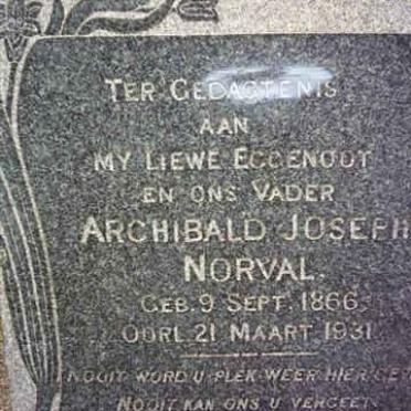 NORVAL Archibald Joseph 1866-1931
