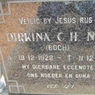NEL Dirkina C.H. nee BOCH 1928-1976