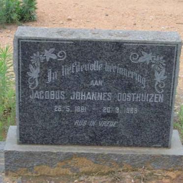 OOSTHUIZEN Jacobus Johannes 1891-1969