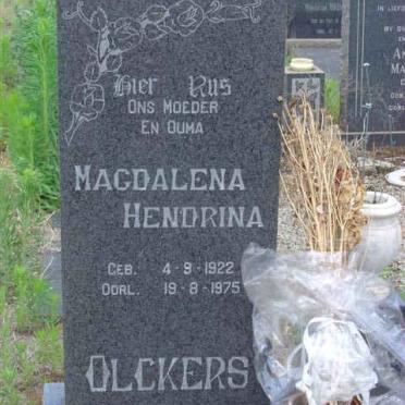 OLCKERS Magdalena Hendrina 1922-1975