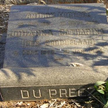 PREEZ Anthon Michael, du 1881-1940 &amp; Johanna Catharina GROBBELAAR 1885-1954