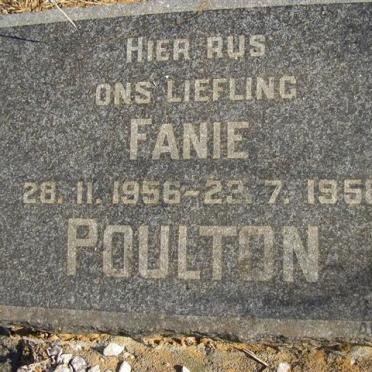 POULTON Fanie 1956-1958