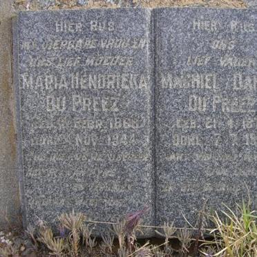 PREEZ Machiel David, du 1870-1962 &amp; Maria Hendrieka 1868-1944