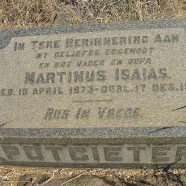 POTGIETER Martinus Isaias 1873-1951