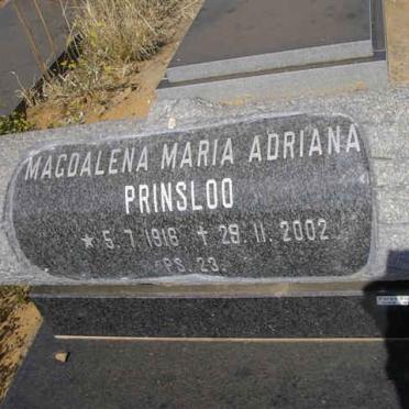 PRINSLOO Magdalena Maria Adriana 1918-2002