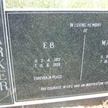 PARKER Maurice 1905-1986 &amp; E.B. 1912-1998