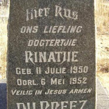 PREEZ Rinatjie, du 1950-1952