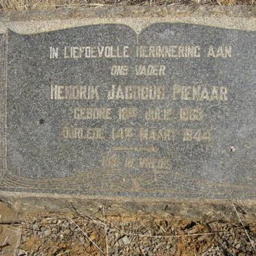 PIENAAR Hendrik Jacobus 1863-1944