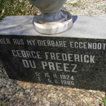 PREEZ George Frederick, du 1924-1985