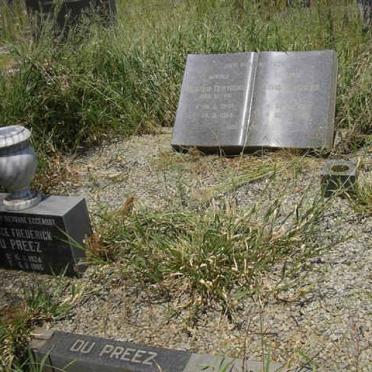PREEZ George Frederick, du 1924-1985 :: DU PREEZ David Hercules 1892-1969 &amp; Hester Gertruida BOTHA 1904-19?4
