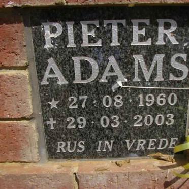 ADAMS Pieter 1960-2003