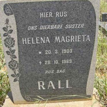 RALL Helena Magrieta 1903-1969
