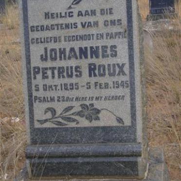 ROUX Johannes Petrus 1895-1945