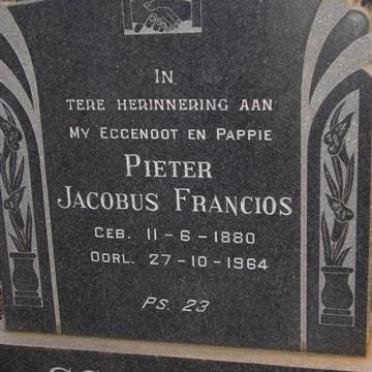 SCHOOMBEE Pieter Jacobus Francois 1880-1964
