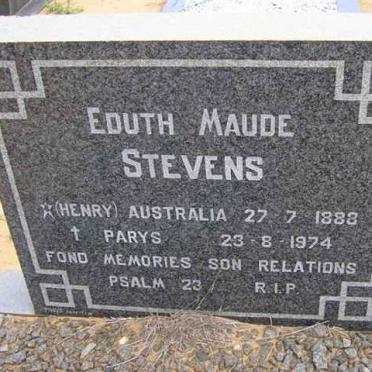 STEVENS Eduth Maude 1883-1974