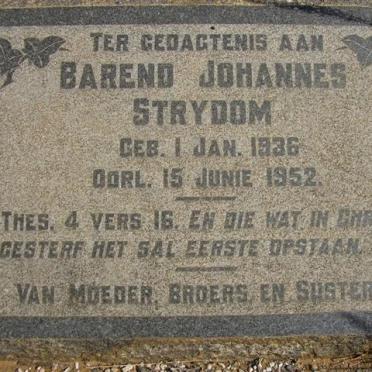STRYDOM Barend Johannes 1936-1952