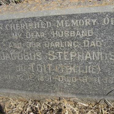 TOIT Jacobus Stephanus, du 1891-1952