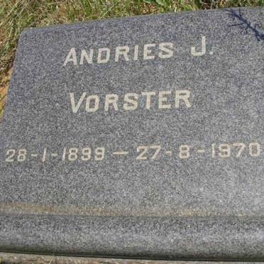 VORSTER Andries J. 1899-1970