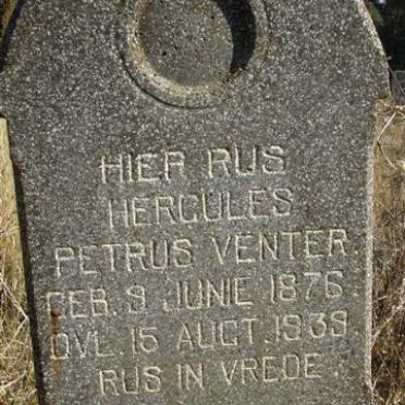 VENTER Hercules Petrus 1876-1939
