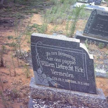 VERMEULEN Willem Liebrecht Fick 190?-1960