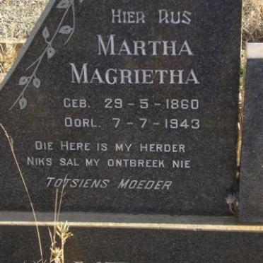 VENTER Martha Magrietha 1860-1943