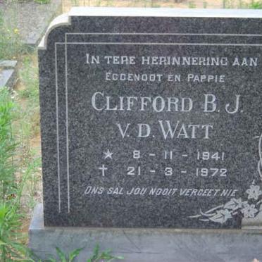 WATT Clifford B.J., v.d. 1941-1972