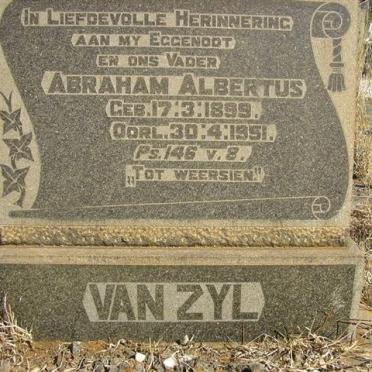 ZYL Abraham Albertus, van 1899-1951