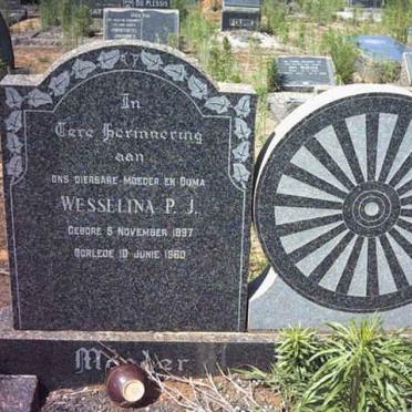 ? Wesselina P.J. 1897-1960