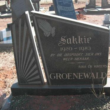 GROENEWALD Sakkie 1920-1983