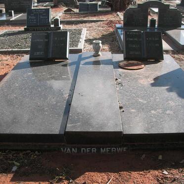 MERWE Jan Albert, van der 1892-1949 &amp; Cornelia Johanna 1903-1980