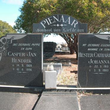 PIENAAR Casper Jan Hendrik 1909-1996 &amp; Hester Catharina Johanna 1913-1983