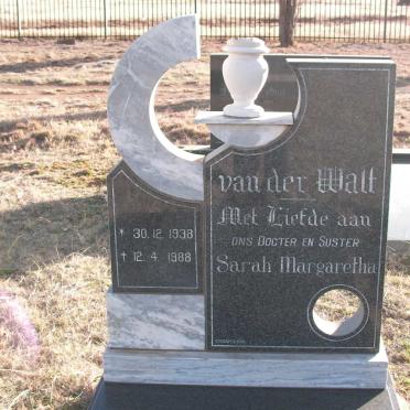 WALT Sarah Margaretha, van der 1938-1988