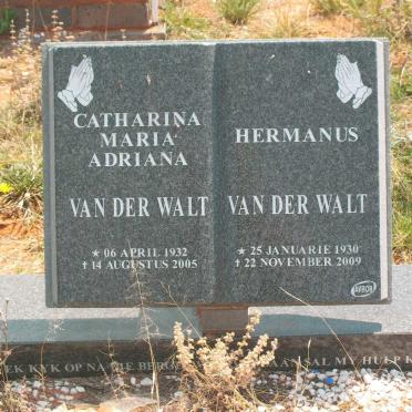 WALT Hermanus, van der 1930-2009 &amp; Catharina Maria Adriana 1932-2005