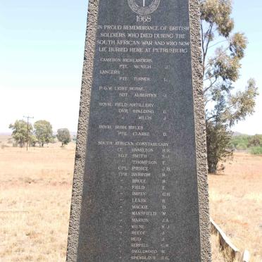 4. Memorial to British Soldiers from Boer War