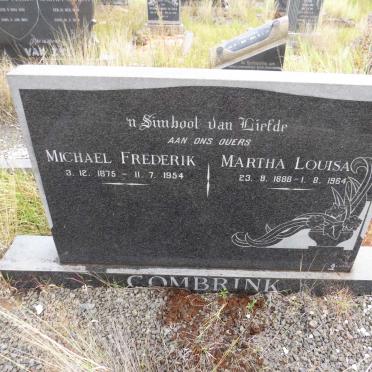 COMBRINK Michael Frederik 1875-1954 &amp; Martha Louisa 1888-1964