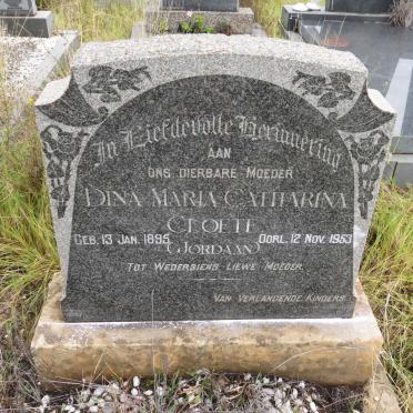CLOETE Dina Maria Catharina nee JORDAAN 1895-1953