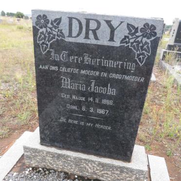 DRY Maria Jacoba nee NAUDE 1886-1967