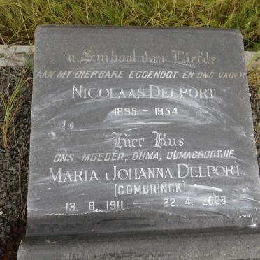 DELPORT Nicolaas 1895-1954 &amp; Maria Johanna COMBRINCK 1911-2003