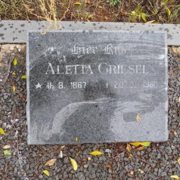 GRIESEL Aletta 1867-1960