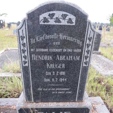 KRUGER Hendrik Abraham 1881-1944