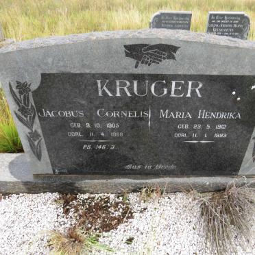 KRUGER Jacobus Cornelis 1905-1968 &amp; Maria Hendrika 1912-1993