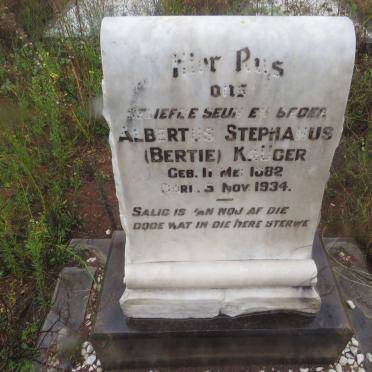 KRUGER Albertus Stephanus 1882-1934