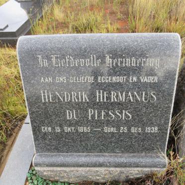 PLESSIS Hendrik Hermanus, du 1885-1938