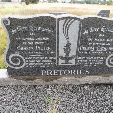 PRETORIUS Gideon Pieter 1913-1967 &amp; Helena Catharina KRUGER 1919-2015