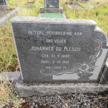 PLESSIS Johannes, du 1886-1965