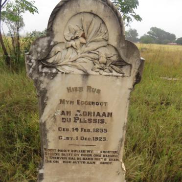 PLESSIS Jan Adriaan, du 1855-1923