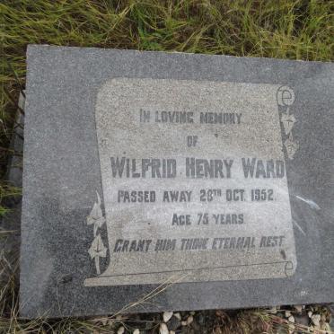 WARD Wilfred Henry -1952